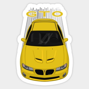 Pontiac GTO 2004-2006 - Yellow Sticker